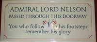 Burnham Thorpe Lord Nelson Sign